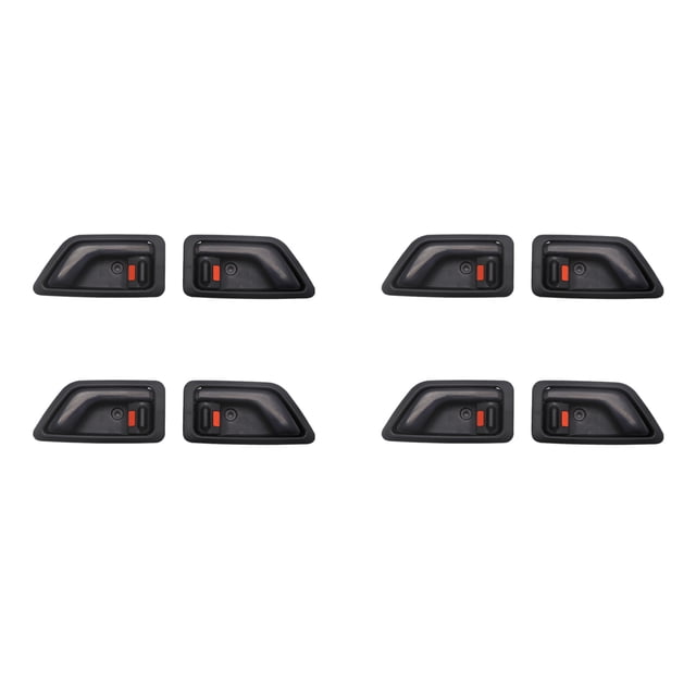 8 Pcs LHD RHD Poignée Intérieure de Porte Panneau de Protection pour /Click/TB 02-09 Bristol Inokom, 8 x Poignée de Porte Intérieure de Voiture, Noir