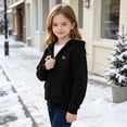 thumbnail image 5 of Zorckvet Girls' Black Outerwear Jackets for Little Kids/Big Kids, 5 of 9