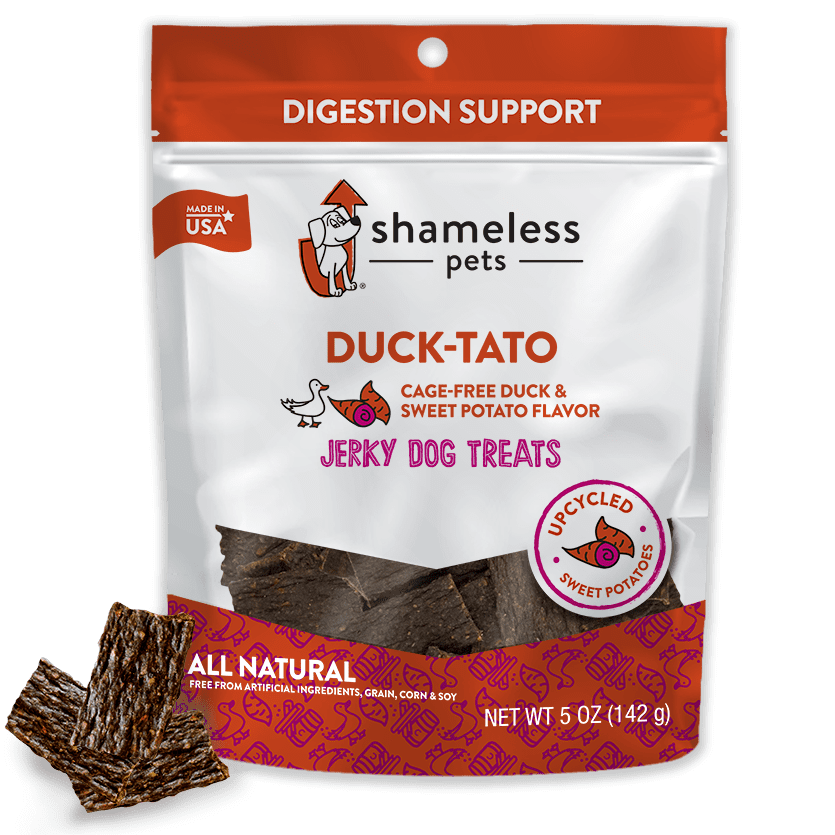 Shameless Pets Upcycled Jerky Dog Treats, AllNatural Duck & Sweet