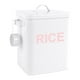 thumbnail image 4 of Caja de almacenamiento de arroz de metal, contenedor hermético de almacenamiento de alimentos, tarro de almacenamiento de encimera, contenedor de arro XL, 4 of 8