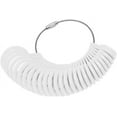 thumbnail image 3 of Plastic Ring Sizer Ring Size Gauge Measuring Tool 0-13 27 Pieces White, 3 of 5