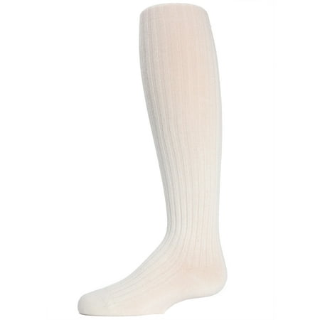 

MeMoi Infant Classic Ribbed Cotton Blend Opaque Tights