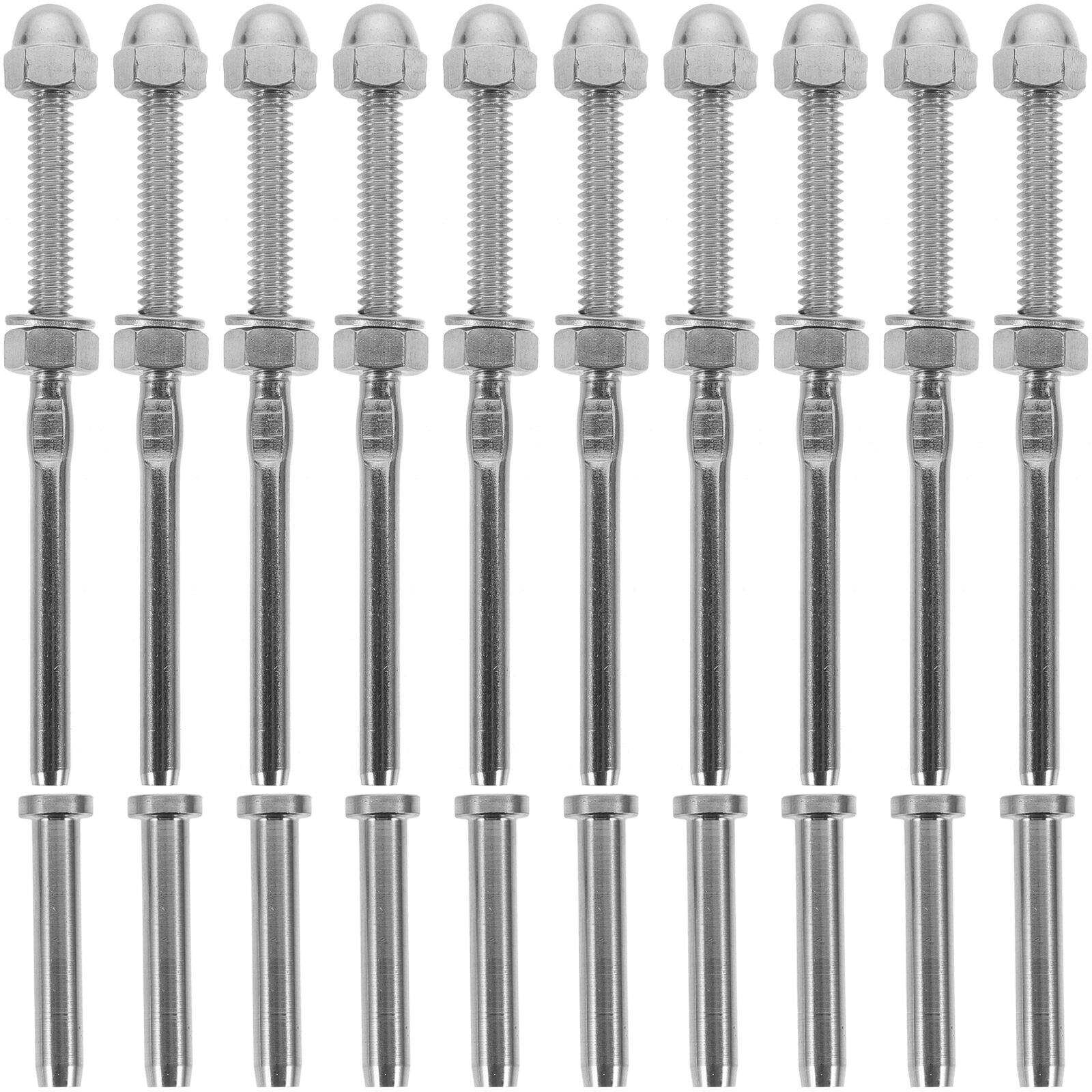 HOMEMAXS 10 Sets Cable Railing Kit Railing Cable Tensioner Cable