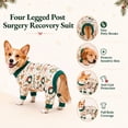 thumbnail image 3 of Kuoser Christmas Tree Pattern Dog Pajamas,Christmas Dog Soft Onesie for Small Medium Large Dogs, White, M, 3 of 7