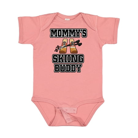 

Inktastic Mommys Skiing Buddy for Kids Gift Baby Boy or Baby Girl Bodysuit