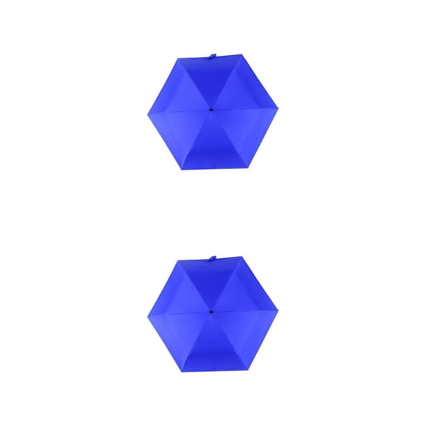 Bearachild Paraguas portátil ligero con rotación para protección solar Paraguas plegables retráctiles azul oscuro azul oscuro 2Conjunto
