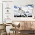 thumbnail image 5 of Elephant Stock Arctic Fox Wall Art - Horizontal Canvas Wall Art - Living Room Wall Decor - Animal Canvas - Gray And Blue Decor - 39" x 26", 5 of 8