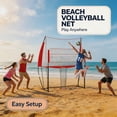 thumbnail image 2 of EcoSummer Volleyball Practice Net, 8x11Ft - Professional Adjustable Training Net for Serving, Spiking & Hitting, Portable & Durable for Indoor/Outdoor Backyard, Court, Gym Drills, 2 of 9