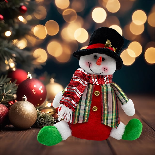 Figura de Peluche Navideña Muñeco de Nieve