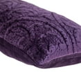 thumbnail image 4 of Purple Quilted Velvet Lumbar Throw Pillow, 4 of 5