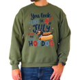 thumbnail image 5 of 4th of July Hotdog Sweatshirt Funny Dachshund Patriotic USA Crewneck for Women Men Kids Family Army Green Sweatshirt Adult M, 5 of 7