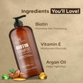 thumbnail image 5 of Botanic Hearth Biotin Shampoo - 16 fl oz - Promotes Thicker, Fuller Hair - Hydrating & Nourishing Formula for Stronger Hair Growth - Sulfate-Free, Paraben-Free, Safe for All Hair Types, 5 of 8