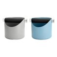 thumbnail image 1 of Caja para posos de café perfecl 2x Espresso cubo de basura desmontable Knock Bar Contenedor de acero para cafetería tienda restaurante gris azul Caso de golpe, 1 of 8