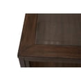 thumbnail image 5 of Michael Amini Carrollton Rectangular Wood & Glass Coffee Table in Rustic Brown, 5 of 5