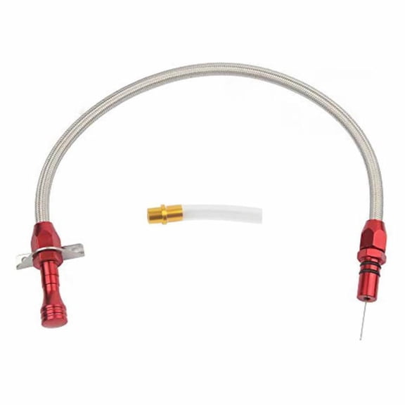 imUfer Flexible Stainless Steel Transmission Dipstick Red For Chevrolet GM TH350 TH400 Tranny 350 Turbo