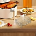thumbnail image 1 of WHEANG Upgrade Your 7 Inch Air Fryer With This Stainless Double Layer Cooking Rack Maximize Capacity Cook Multiple And Even Results For Family Meals And Snacks, 1 of 4