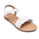 thumbnail image 3 of Sandalias para Niñas DREAM PAIRS SDSD222K Trenzadas Planas Blancas Talla 5, 3 of 7