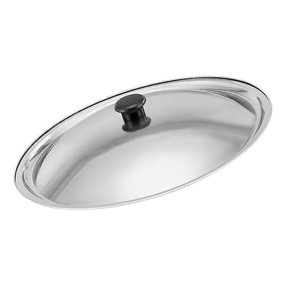 LEXSOMEO Universal Lid for Pot Pan Skillet Stainless Steel Skillet Lid Replacement Pot Lid with Bakelite Knob (27.5cm)