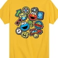thumbnail image 3 of Sesame Street - Cookie Monster Elmo Travel Patches - Toddler and Youth Short Sleeve Graphic T-Shirt, 3 of 5