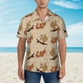 thumbnail image 2 of Pofeuu Cartoon Squirrel Print Hawaiian Shirt for Men Sleeves Casual Button Down Summer Beach Dress Shirts T-Shirts,X-Large, 2 of 7