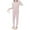 Pink, variant on Cethrio Girls Thermal Pajama Sets, Two Piece Soft Long Sleeve Winter Sleepwear Loungewear Pink Size 14-16