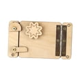 thumbnail image 4 of Piezas de tablero de actividades Juguetes sensoriales de madera Juguete interactivo de viaje para padres e hijos Sensorial Puerta, 4 of 9