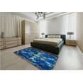 thumbnail image 4 of Ahgly Company Indoor Rectangle Patterned Blue Ivy Blue Area Rugs, 2' x 3', 4 of 6