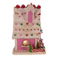 thumbnail image 4 of Kurt S. Adler GBJ0003 10 in. Pink Battery-Operated Candy LED Gingerbread House Table, 4 of 5