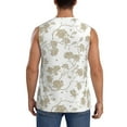 thumbnail image 4 of Goofa Vintage Stylized White Color Printed Men's Sleeveless T-Shirt - Athletic Gym Workout Tank Top for Men - Moisture-Wicking, UPF 30+ Quick-Dry Muscle Tee-XX-Large, 4 of 8