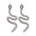 thumbnail image 4 of Pendientes largos en forma de agua con personalidad femenina exagerada Pendientes y aretes versátiles en forma de S completa, 4 of 5