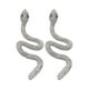 thumbnail image 4 of Pendientes largos en forma de agua con personalidad femenina exagerada Pendientes y aretes versátiles en forma de S completa, 4 of 5