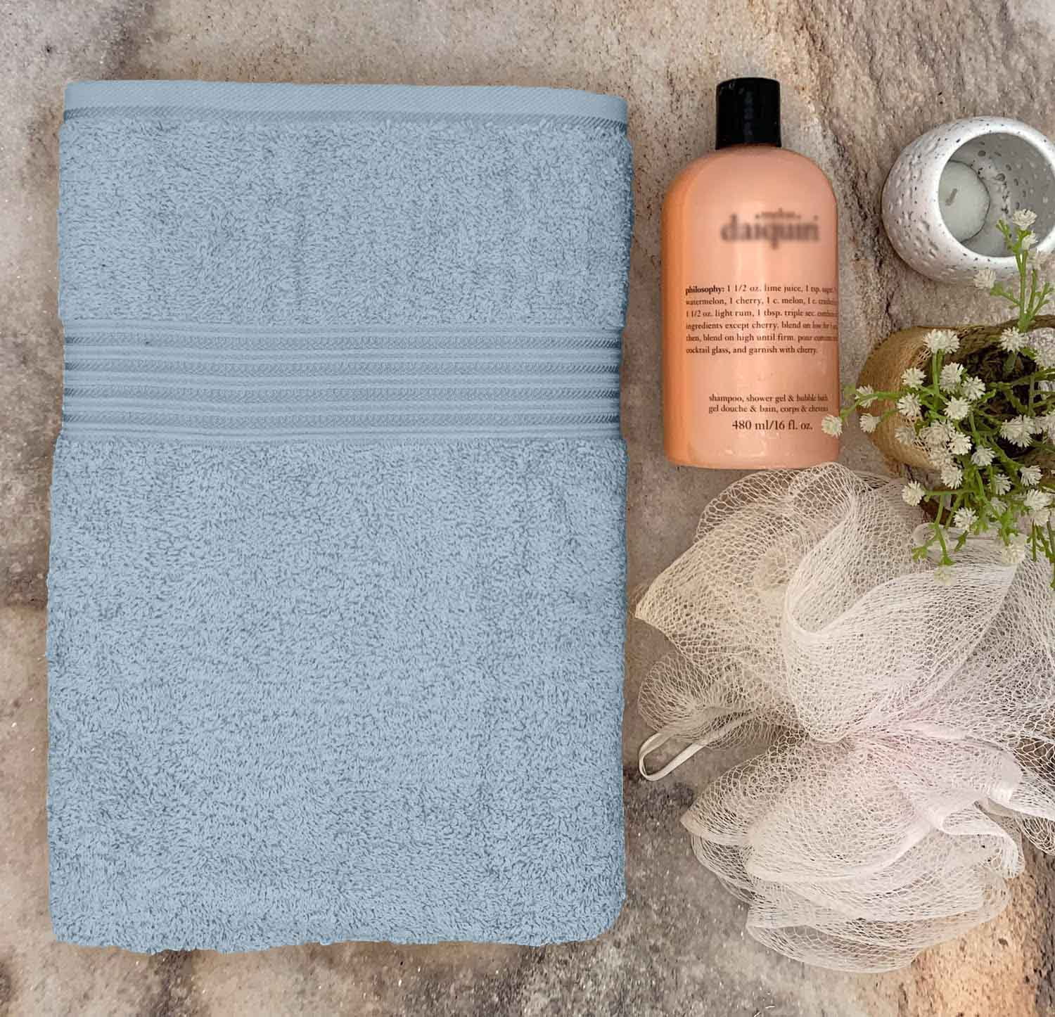HURBANE HOME 4 Piece Super Soft Bath Towels for Bathroom, Highly Absorbent, Cotton Towels