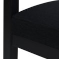 thumbnail image 3 of Americana Mid-Century Modern 26" Cane Back Counter Stool,Jet Black Woven,Black Wood+Fabric+Rattan Furniture Dining Seating for Dining, 3 of 11