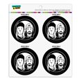 thumbnail image 1 of Jay and Silent Bob Cartoon Portraits Refrigerator Fridge Locker Vinyl Circle Magnet Set, 1 of 5