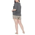 thumbnail image 5 of Honeydew Women's 3 Piece Super Soft Jersey Pajama Set (Small, Crescent Leopard), 5 of 6