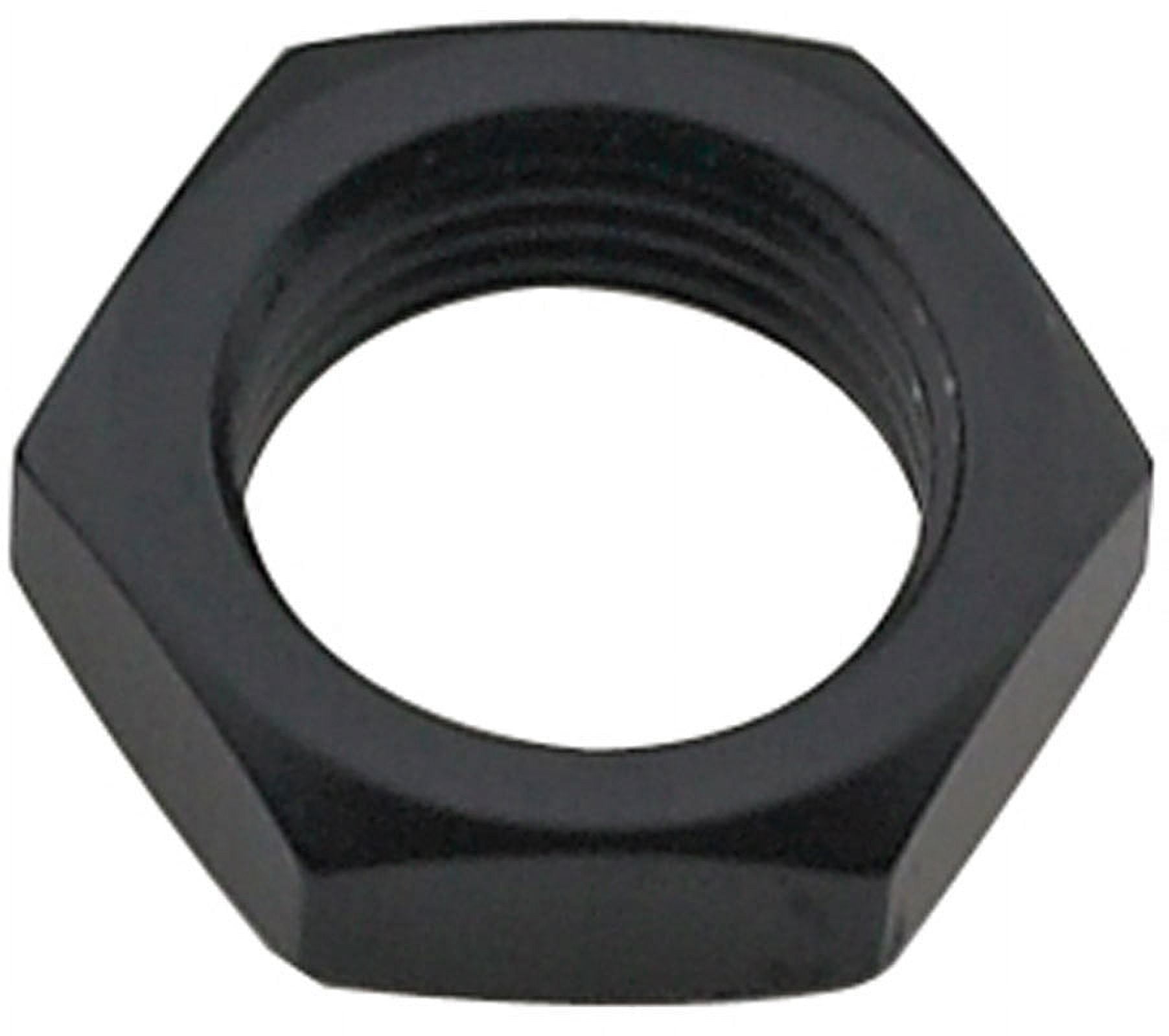 FRAGOLA 492406-BL -6 AN Bulkhead Nut Adapter Thread Size: 9/16-18 Black Aluminum