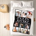 thumbnail image 2 of AISENIN Personalized Fathers Day Birthday Gifts for Dad Custom Throw Photo Blanket Customized Picture Gifts for Men, Grandpa, Dad, Father in Law, 2 of 5