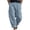 C174 Light Blue, variant on CONZONE Mens Linen Pants Wide Leg Elastic Waist Drawstring Joggers For Men Baggy Casual Summer Trousers With Pockets