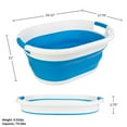 thumbnail image 2 of Wakeman Outdoors Collapsible Laundry Baskets, Blue, 2 of 6
