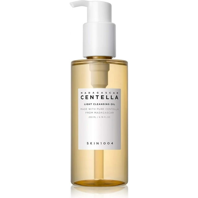 Huile Nettoyante Légère à la Centella de Madagascar 6,76 Fl Oz (200 ml) / Huile Pure et Légère à Effet Nettoyant Frais / Nettoyage Micellaire Hypoallergénique