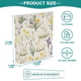 thumbnail image 3 of FORMRS 3 Ring Binder 1.5 inch with Pockets Set of 2 Clip Board 200 Sheets Capacity, Floral Rabbit, 3 of 8
