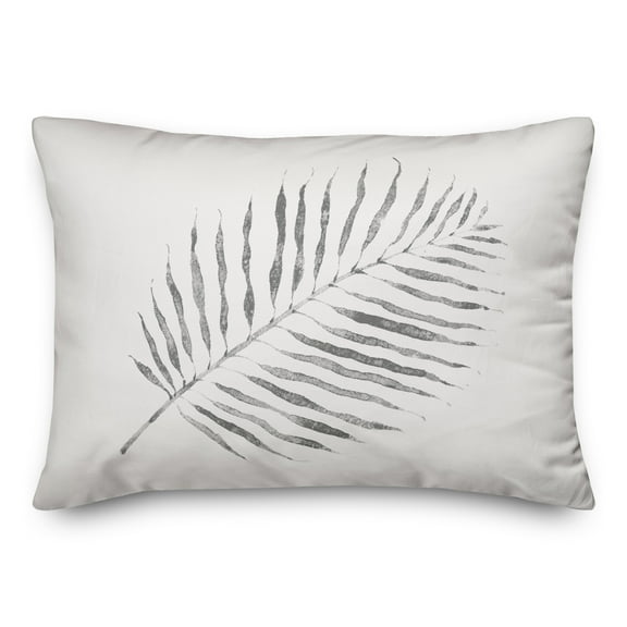 Creative Products Watercolor Fern Gray 14x20 Spun Poly Pillow