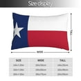 thumbnail image 2 of Hidden Zipper Pillowcases Us Flag Texas Lumbar Pillow Case Decorative Pillow Cases Bed Cushion Covers 14"x20", 2 of 7