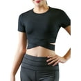 thumbnail image 4 of Faithtur T-shirt Femme Manches Courtes Col Rond Tops de Yoga T-shirt, 4 of 10