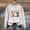 White, variant on WXLWZYWL Women's Halloween Sweatshirt Cute Ghost Graphic Pullover Tops Funny Novelty Pumpkin Print Round Neck Sweatshirts