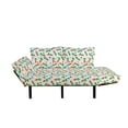 thumbnail image 2 of Easter Futon Couch, Orange Carrots Colorful Eggs and Dots in Cartoon Style Fresh and Healthy Bunny Food, Daybed with Metal Frame Upholstered Sofa for Living Dorm, Loveseat, Multicolor, by Ambesonne, 2 of 4