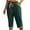 Army Green, variant on Womens Gym Capri Pants Casual Active Athletic Capris with Pockets Elastic High Waist Drawstring Pants