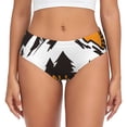 thumbnail image 1 of Balery Not All Who Wander Are Lost4 Ropa Interior de Algodón para Mujer con Dibujo – Braguitas Cómodas y Elásticas, Estilo Clásico-Small, 1 of 6
