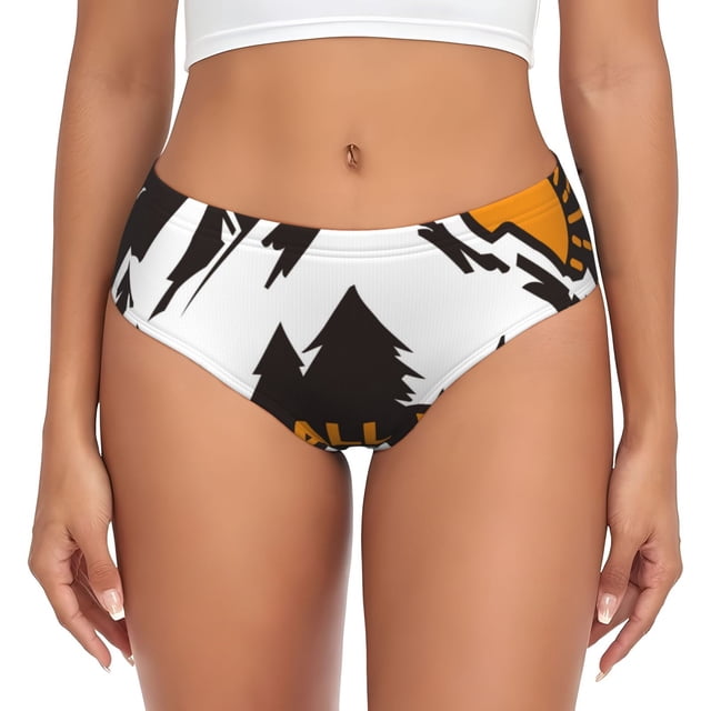 Balery Not All Who Wander Are Lost4 Ropa Interior de Algodón para Mujer con Dibujo – Braguitas Cómodas y Elásticas, Estilo Clásico-Small