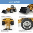 thumbnail image 6 of 1532 1:18 Scale RC Bulldozer 9CH 2.4GHz Construction Vehicle with Functional Blade System, Ready-to-Run Engineering Model for Collectors, 6 of 7